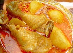 Hình của món Cà Ri Gà (kiểu Ấn).