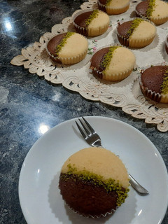 عکسی از دستور کیک دو رنگ