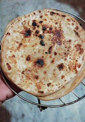 A picture of Cheeni paratha.