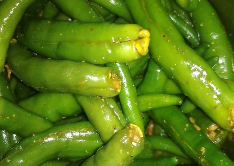 Recipe of Favorite Green chilli pickle