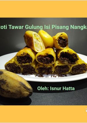 Foto resep Roti Tawar Gulung Isi Pisang Nangka