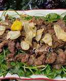 Gỏi rau má trộn bò