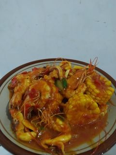 Foto resep Udang cumi saus padang