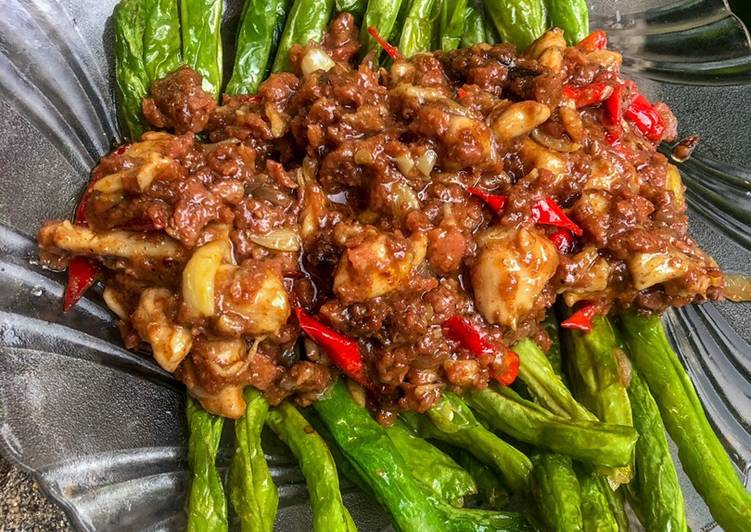 Bagaimana memasak Buncis Oseng Kornet yang Lezat