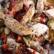Pollo con tomate seco