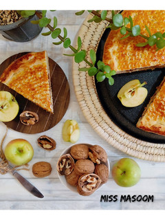 عکسی از دستور نان مغزدار سیب و گردو