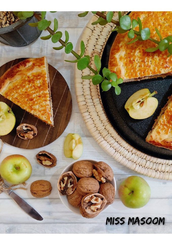 عکسی از دستور نان مغزدار سیب و گردو