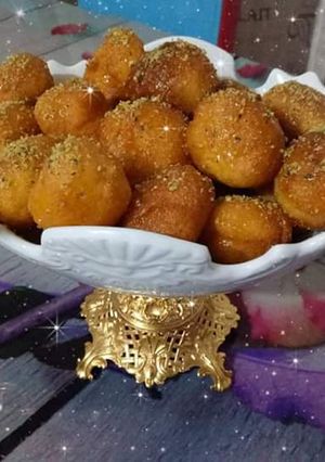 صورة لوصفة كرات اسفنجية بالنشا فقط