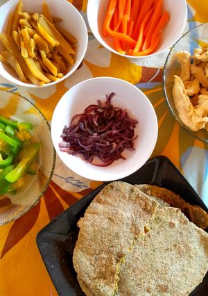 Una foto de Tacos con rapiditas de espinaca integrales