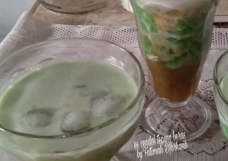 Resep Es Cendol Tepung Beras Oleh Fatimah Djarkasih Cookpad