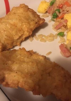 Una foto de Filete de pescado con rebozado marroquí