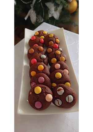 Zdjęcie przepisu Czekoladowe ciastka z M&M's 🍪🍫.