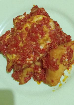 Foto resep Telor ceplok balado