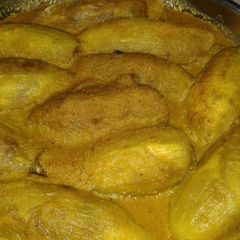 Pointed gourd curry(potoler dorma) A picture of Pointed gourd curry(potoler dorma).