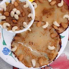 A picture of Malpua Halwa.