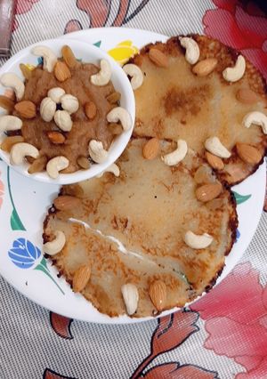 A picture of Malpua Halwa.