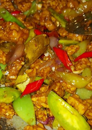 Foto resep Oseng Tempe Tomat Ijo