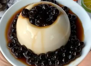 Hình của món Tàu hủ thái trân châu đường đen.