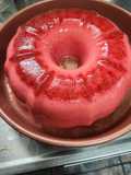 Gelatina festiva de frutillas
