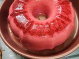 Gelatina festiva de frutillas