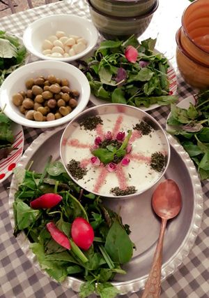 عکسی از دستور ماست گاو میش