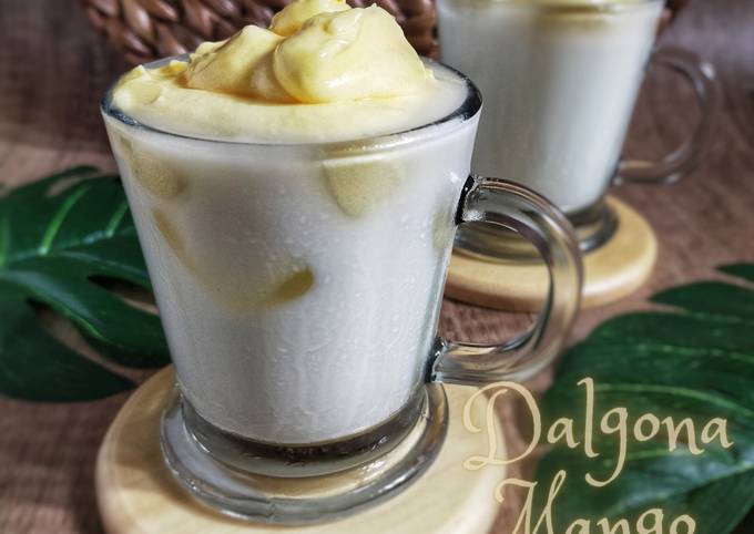 Resep Dalgona Mango Menggugah Selera