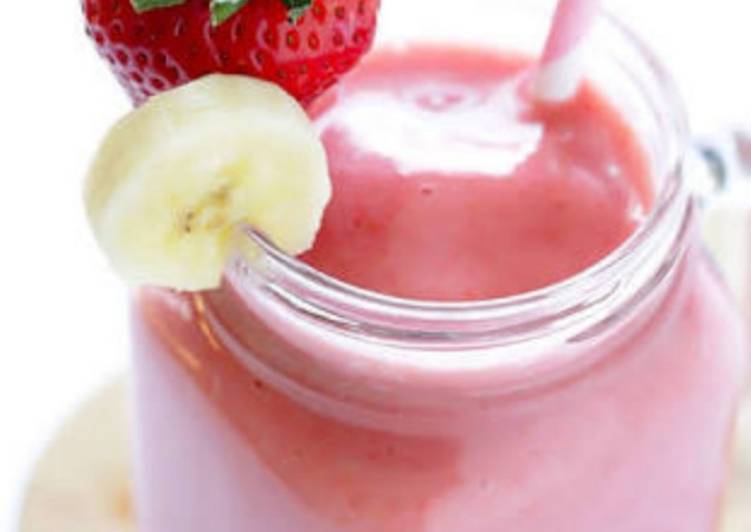 Smoothies banana strawberry