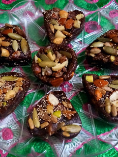 A picture of Pumpkin dates burfi (sugar free).