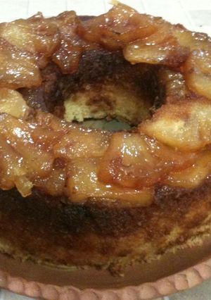 Una foto de Tarta de piña invertida