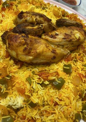 صورة لوصفة مندي الدجاج السريع