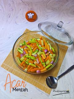 Foto resep Acar Mentah (timun & wortel) 😋