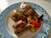Una foto de conejo al horno con limon