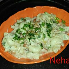 A picture of Macroni salad.