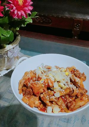 Foto resep Ceker & leher ayam saus pedas