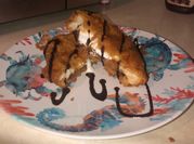 A picture of nutella chocolate sandwich