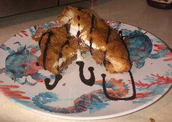 The New Way Make Recipe Deep fried Nutella smores sandwich Home Style
