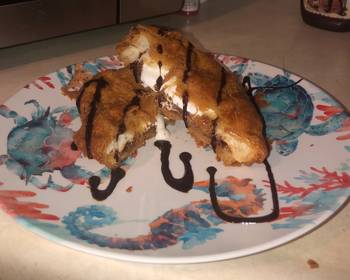 Ready to Serve Deep fried Nutella smores sandwich Delicious Simple