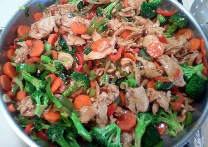 Steps to Make Ultimate easy stir fry chicken