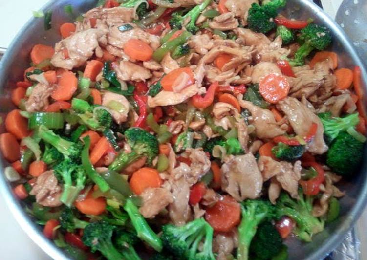 Steps to Prepare Quick easy stir fry chicken