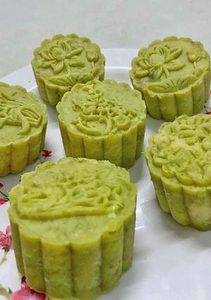 Hình của món Bánh Trung Thu Matcha Healthy.