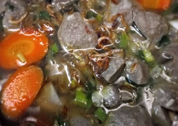 Resep Sop Bakso urat, Enak