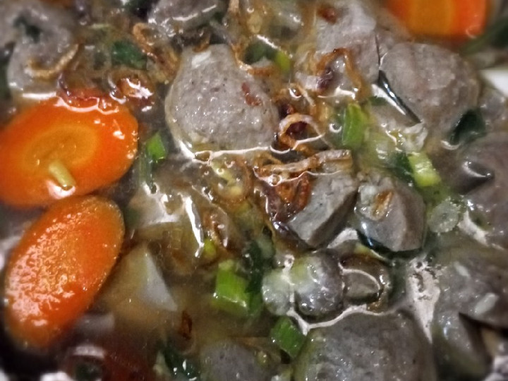 Resep Sop Bakso urat, Enak