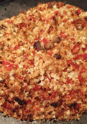 A picture of Roasted red pepper stuffing.