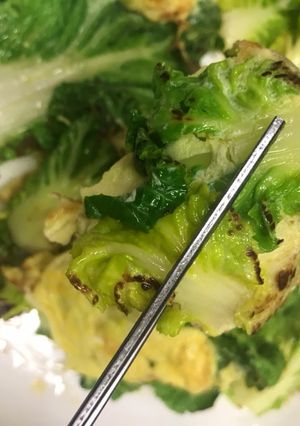Hình của món Rau cải thảo chiên trứng keto.