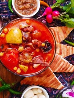 عکسی از دستور آبگوشت بِه