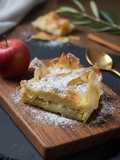 Tarta filo crujiente rellena de manzana