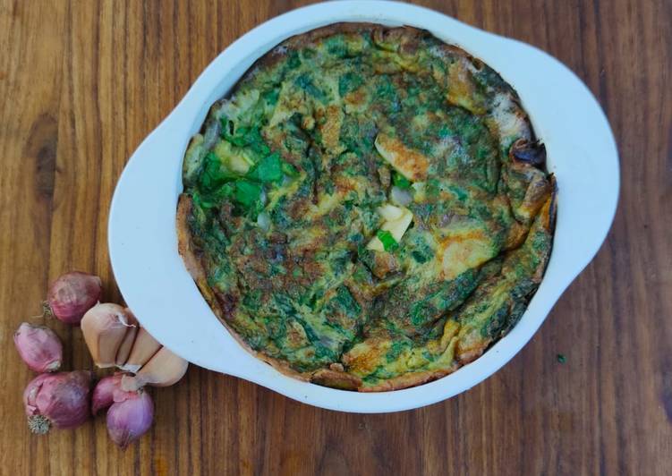 Langkah Mudah untuk Menyiapkan Telur dadar Popeye, Enak