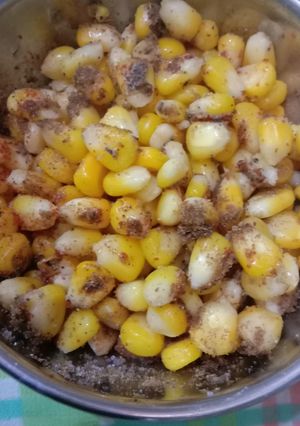 A picture of Masala corn.