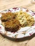 Bombom da Alcatra na crosta de panko ao molho de mostarda dijon com tagliatelle ao molho camembert