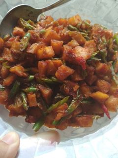 Foto resep Sambal goreng kentang buncis